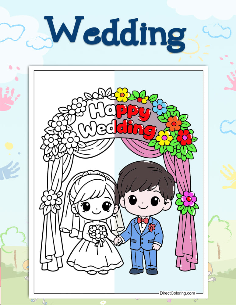 Wedding Coloring Pages